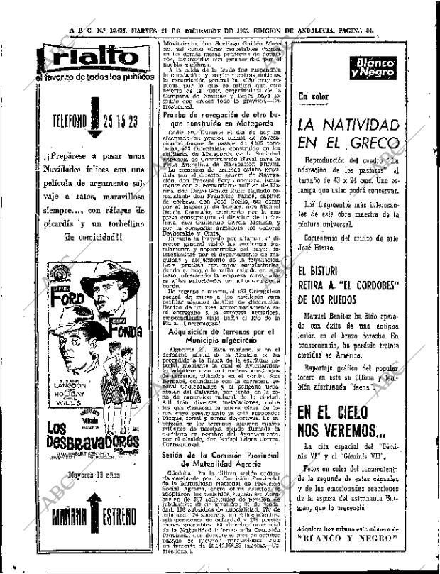 ABC SEVILLA 21-12-1965 página 64