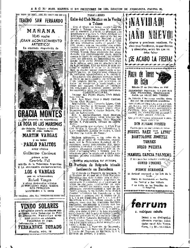 ABC SEVILLA 21-12-1965 página 86