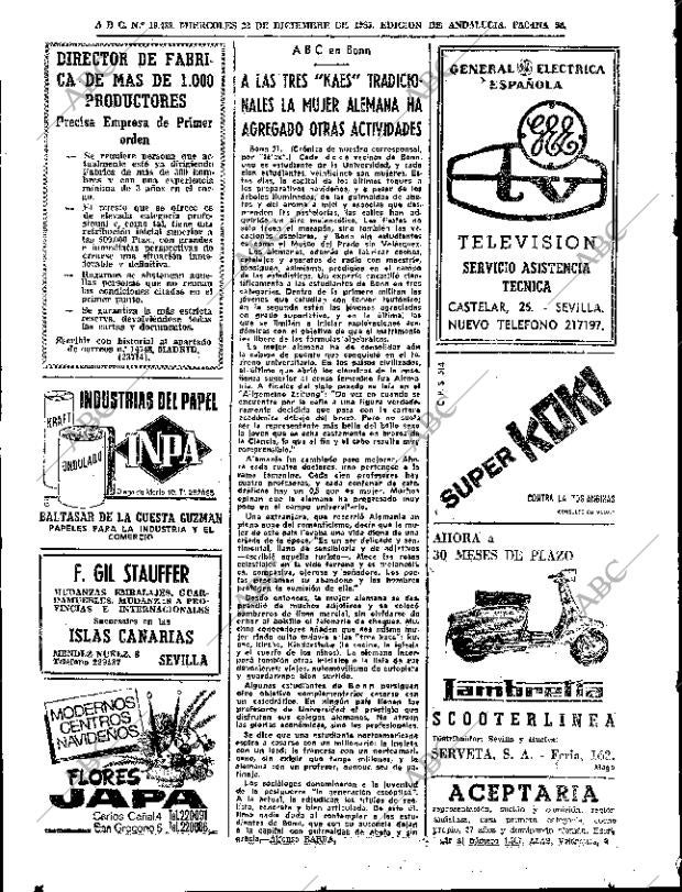 ABC SEVILLA 22-12-1965 página 58