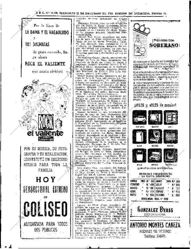 ABC SEVILLA 22-12-1965 página 74