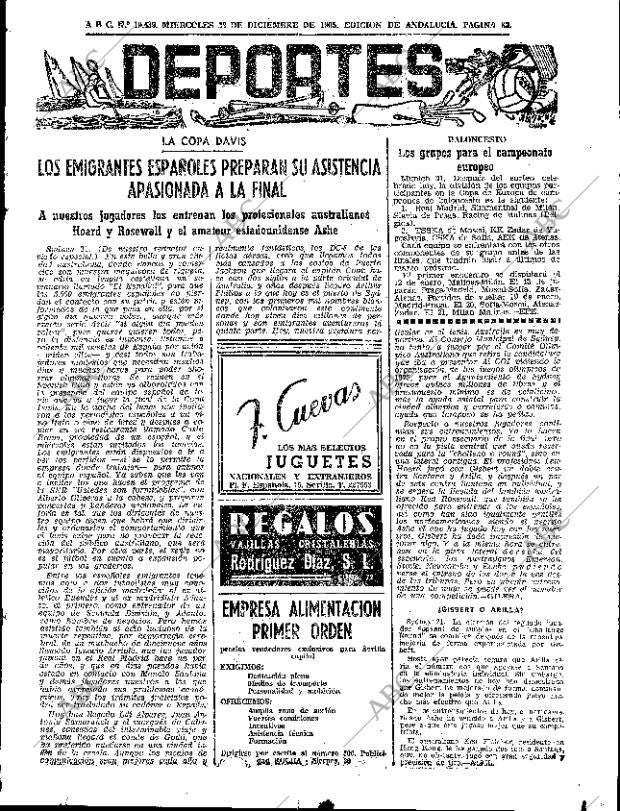 ABC SEVILLA 22-12-1965 página 83