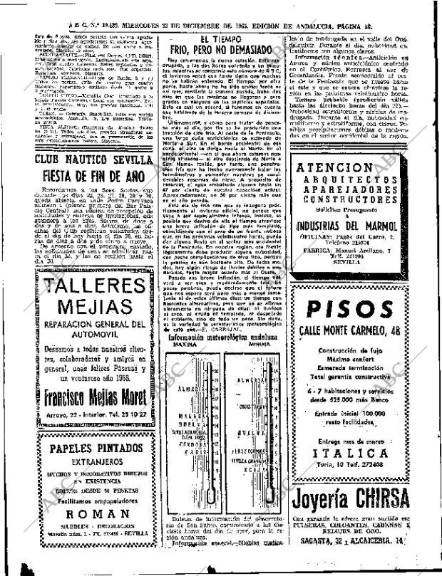 ABC SEVILLA 22-12-1965 página 88