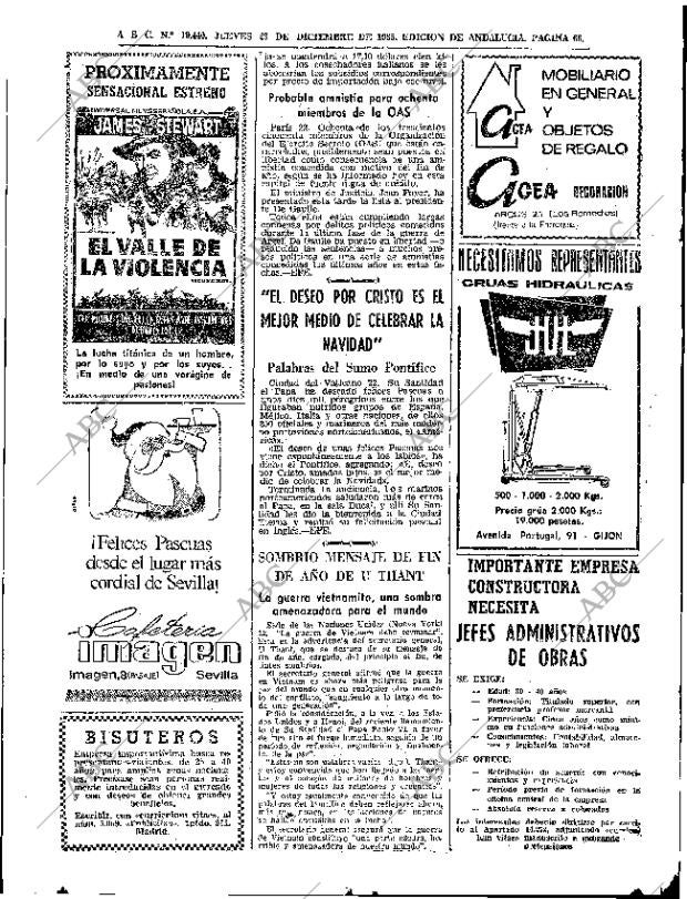 ABC SEVILLA 23-12-1965 página 66