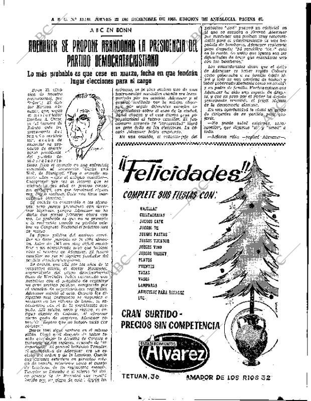 ABC SEVILLA 23-12-1965 página 67