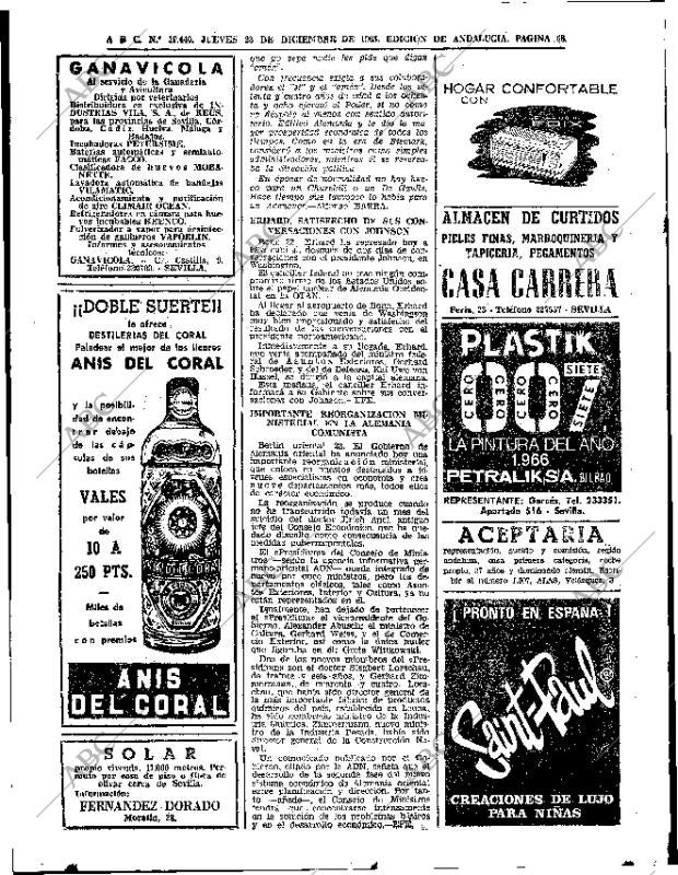 ABC SEVILLA 23-12-1965 página 68