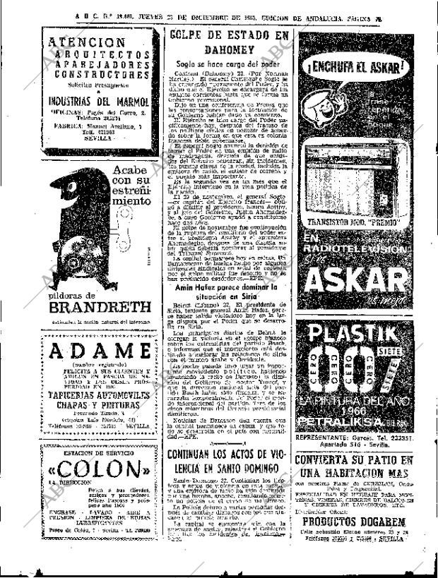 ABC SEVILLA 23-12-1965 página 70
