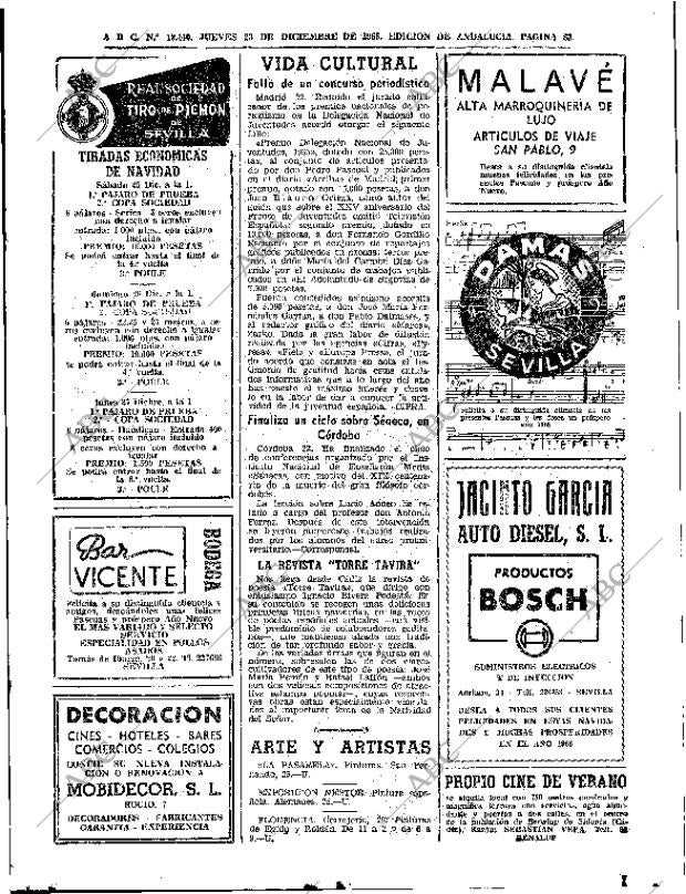 ABC SEVILLA 23-12-1965 página 83