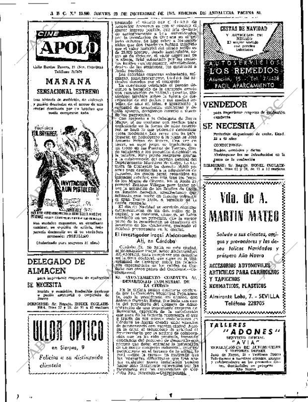 ABC SEVILLA 23-12-1965 página 88