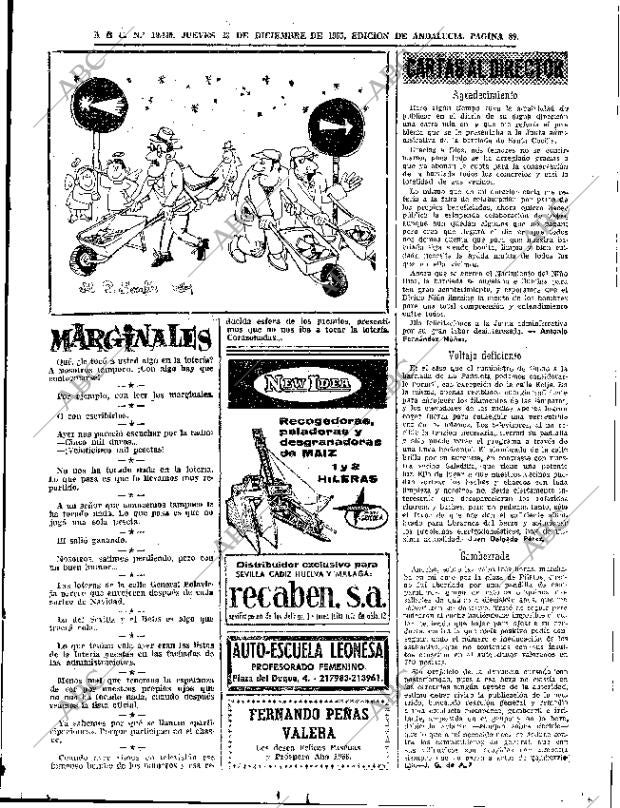 ABC SEVILLA 23-12-1965 página 89