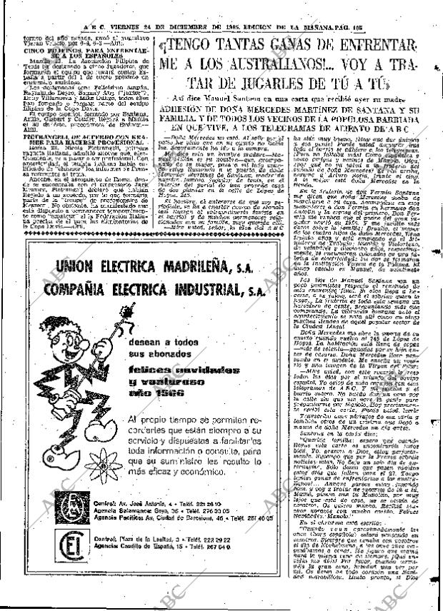 ABC MADRID 24-12-1965 página 105