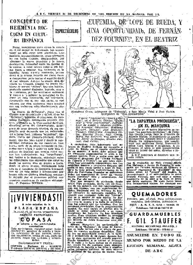 ABC MADRID 24-12-1965 página 111