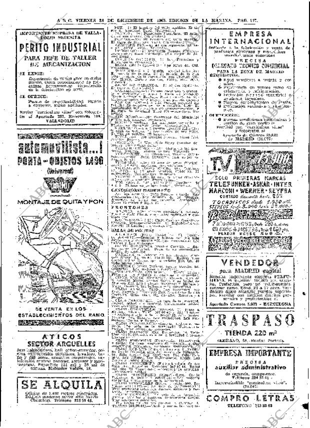 ABC MADRID 24-12-1965 página 117