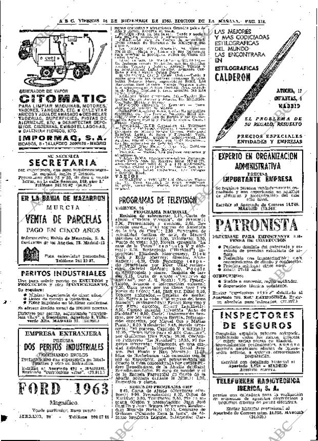 ABC MADRID 24-12-1965 página 118