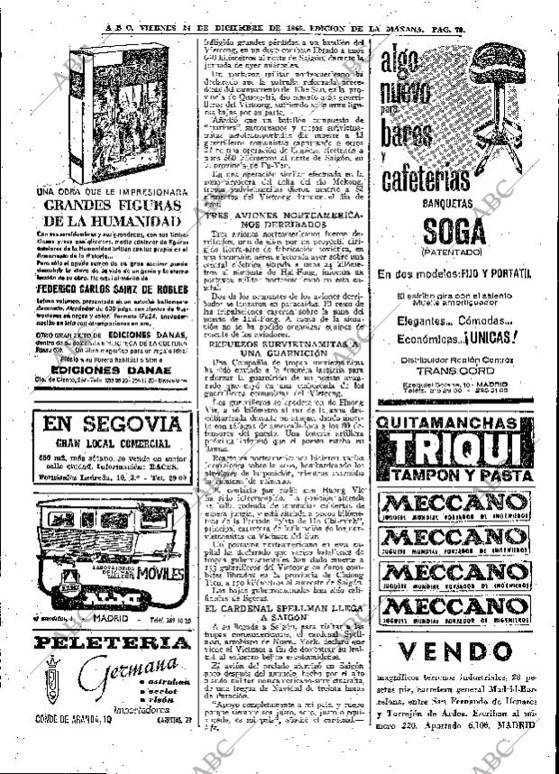 ABC MADRID 24-12-1965 página 70