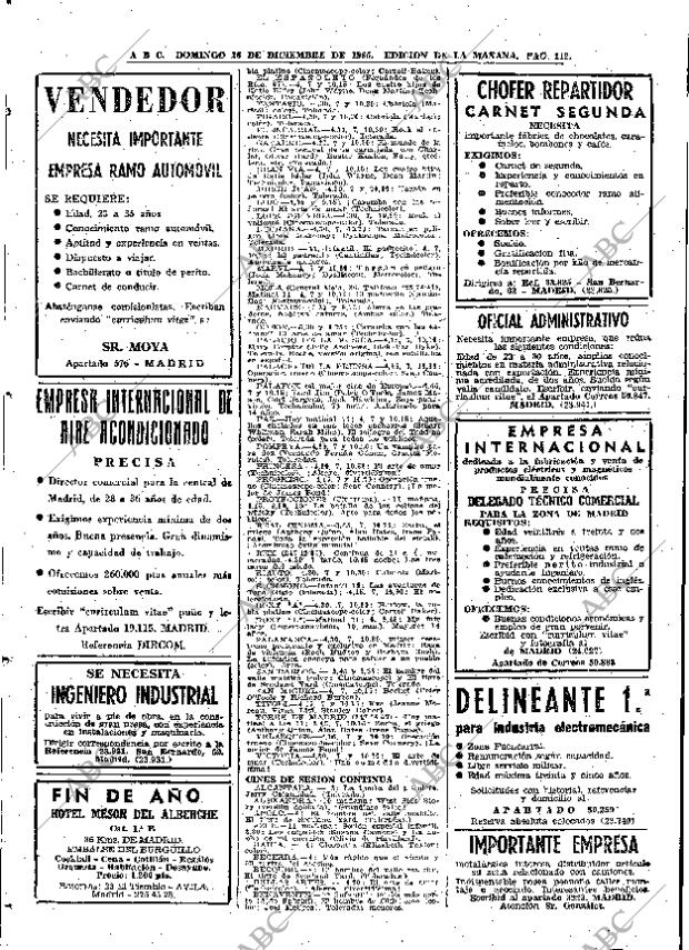 ABC MADRID 26-12-1965 página 112