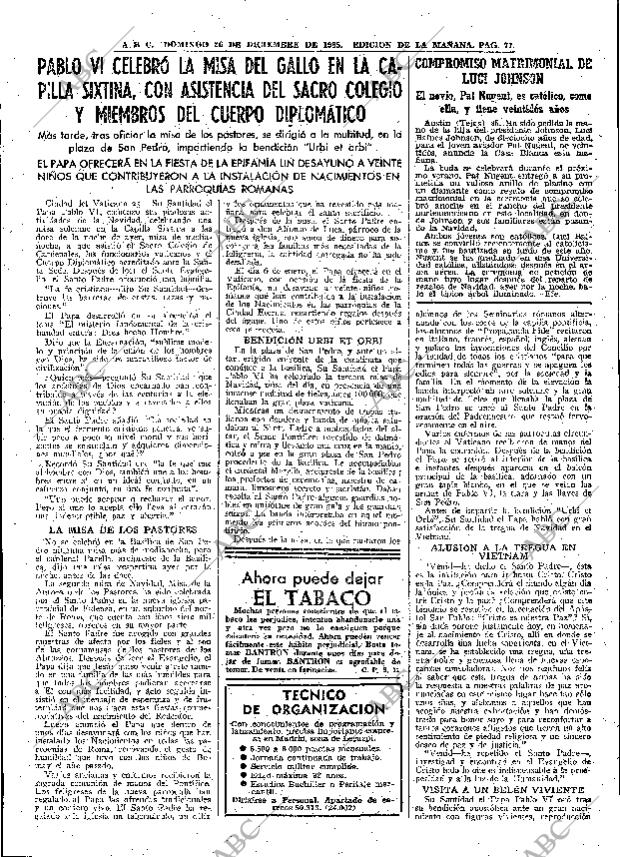 ABC MADRID 26-12-1965 página 77