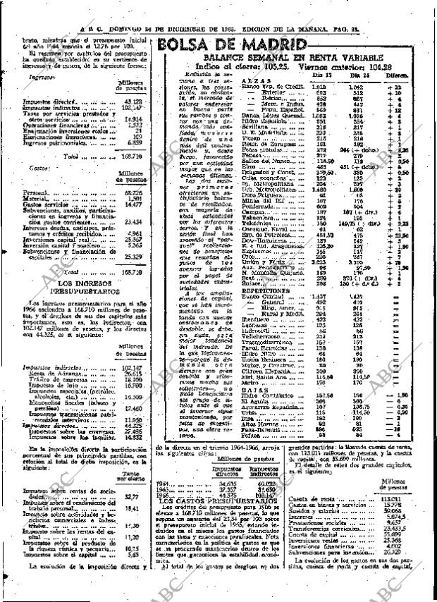ABC MADRID 26-12-1965 página 98