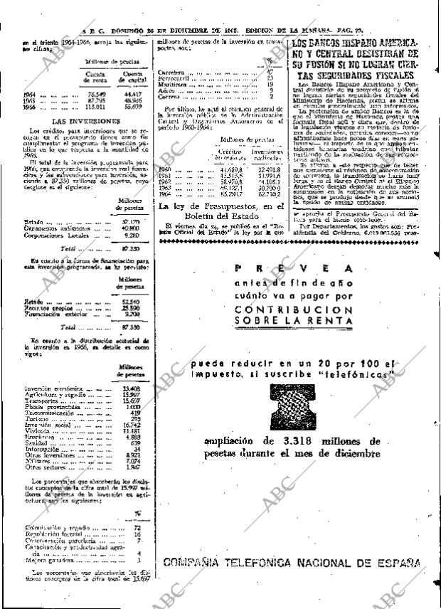 ABC MADRID 26-12-1965 página 99