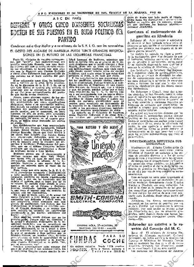 ABC MADRID 29-12-1965 página 69