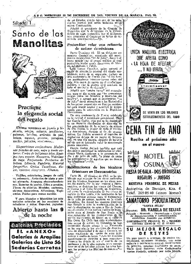 ABC MADRID 29-12-1965 página 78