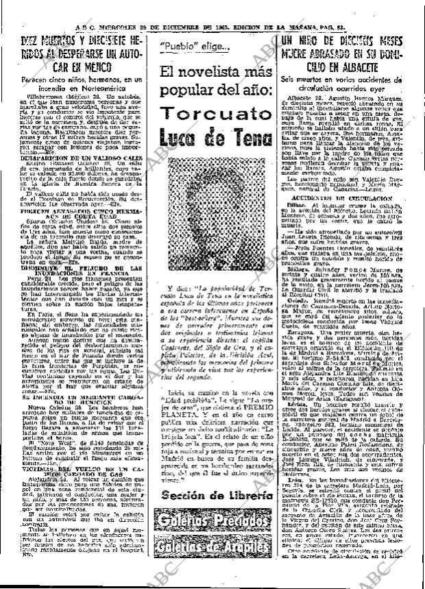 ABC MADRID 29-12-1965 página 83
