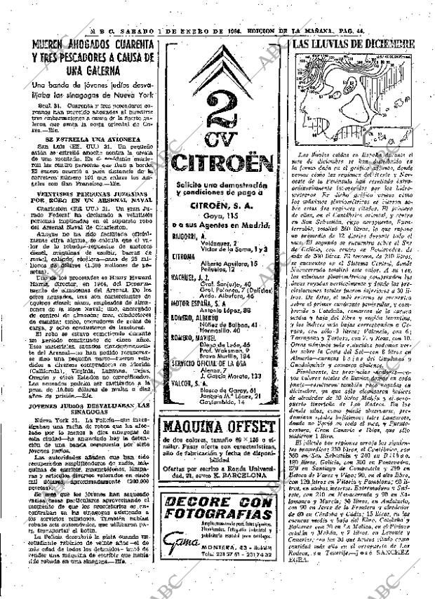 ABC MADRID 01-01-1966 página 44