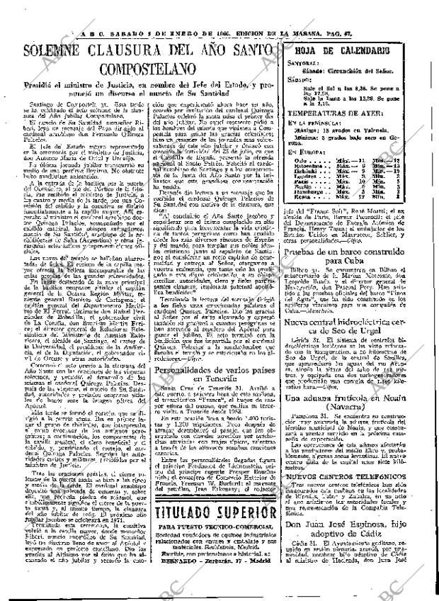 ABC MADRID 01-01-1966 página 47