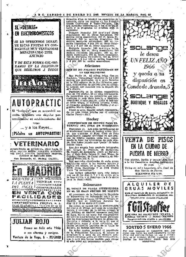 ABC MADRID 01-01-1966 página 66