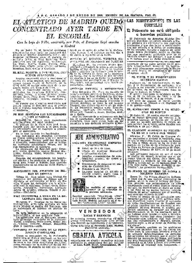 ABC MADRID 01-01-1966 página 67