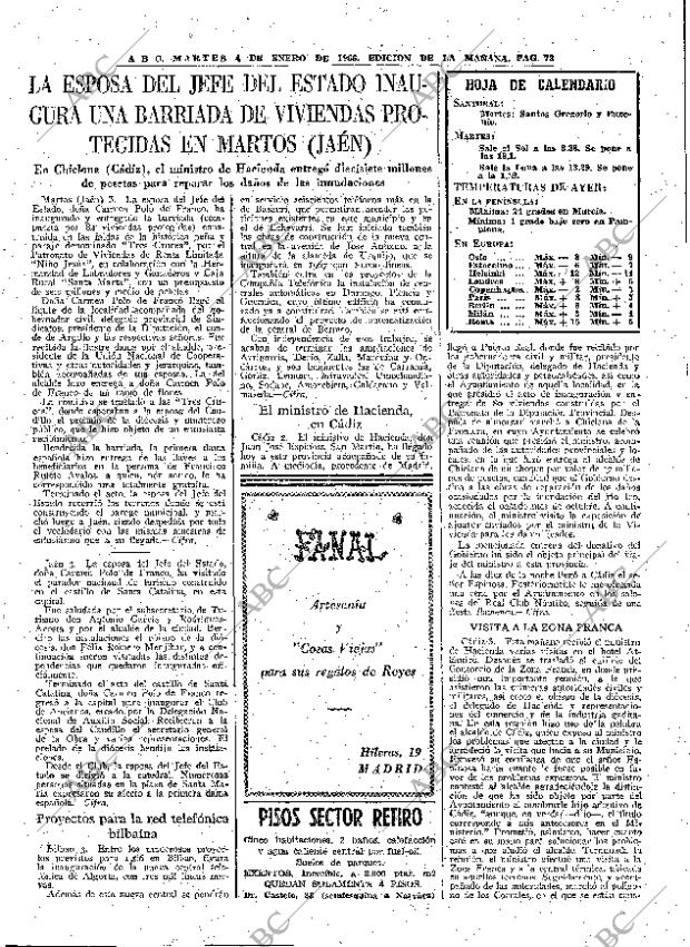 ABC MADRID 04-01-1966 página 73