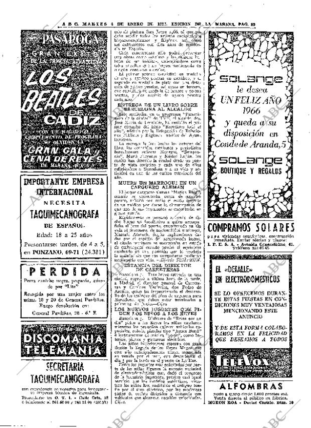 ABC MADRID 04-01-1966 página 80