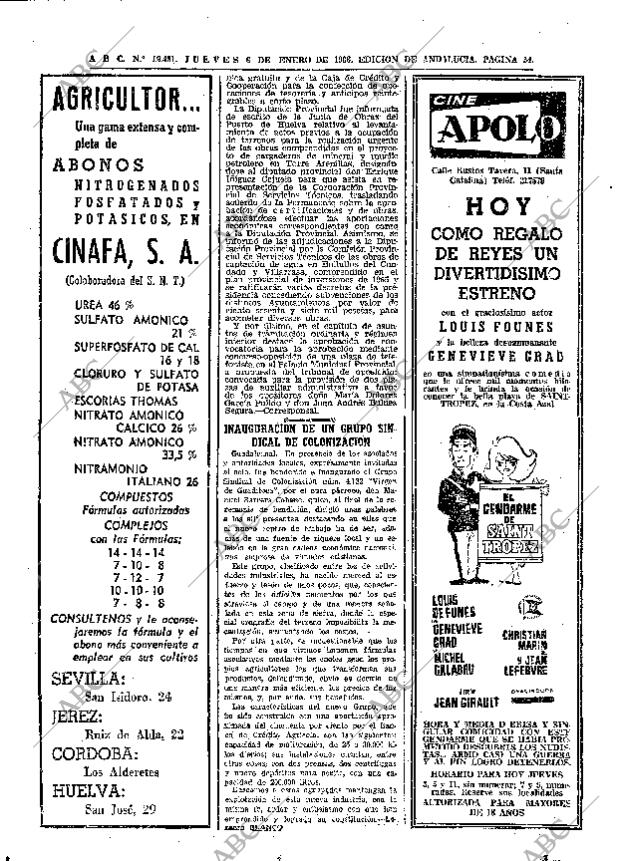 ABC SEVILLA 06-01-1966 página 54