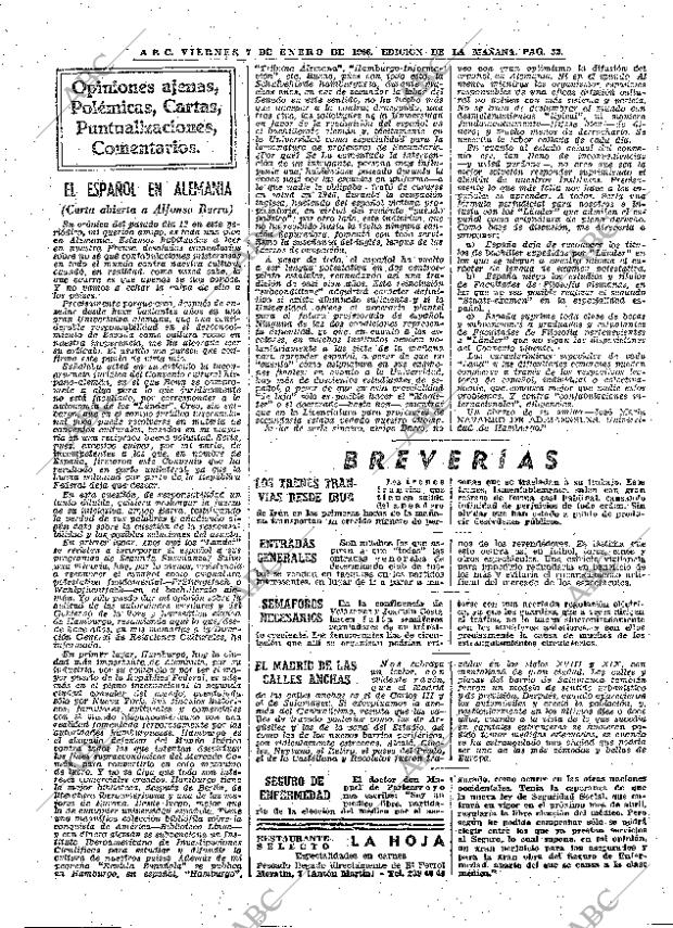 ABC MADRID 07-01-1966 página 32