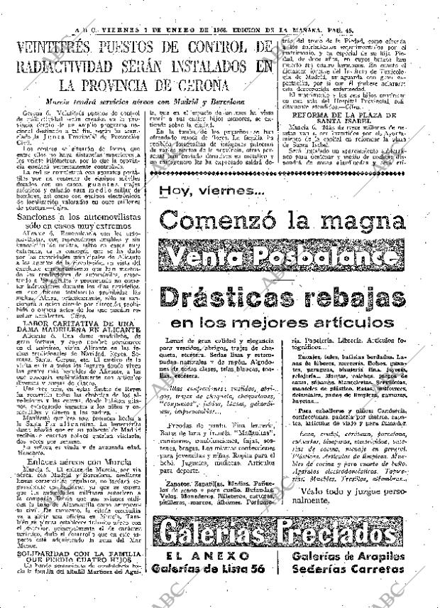 ABC MADRID 07-01-1966 página 45