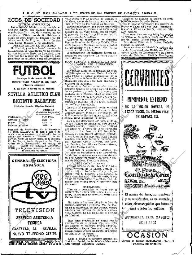 ABC SEVILLA 08-01-1966 página 28