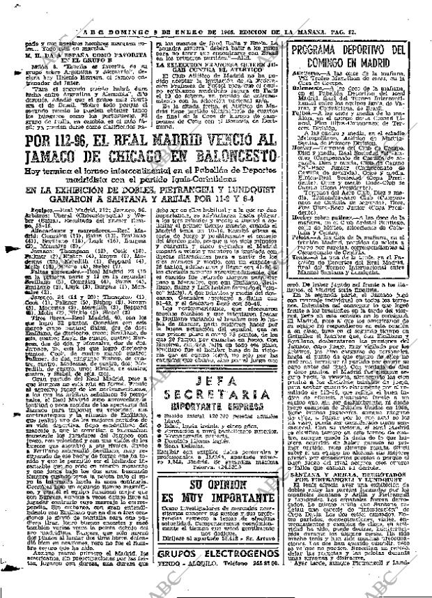 ABC MADRID 09-01-1966 página 82