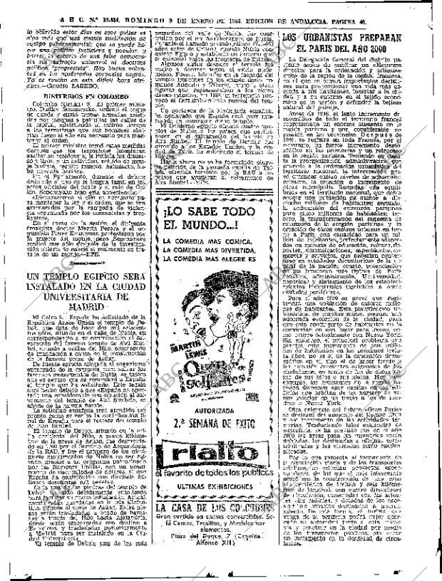 ABC SEVILLA 09-01-1966 página 40