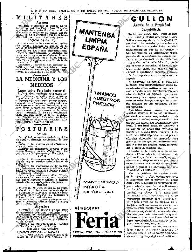 ABC SEVILLA 09-01-1966 página 58