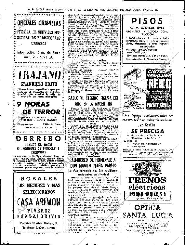 ABC SEVILLA 09-01-1966 página 60