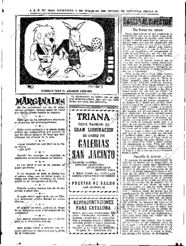 ABC SEVILLA 09-01-1966 página 61
