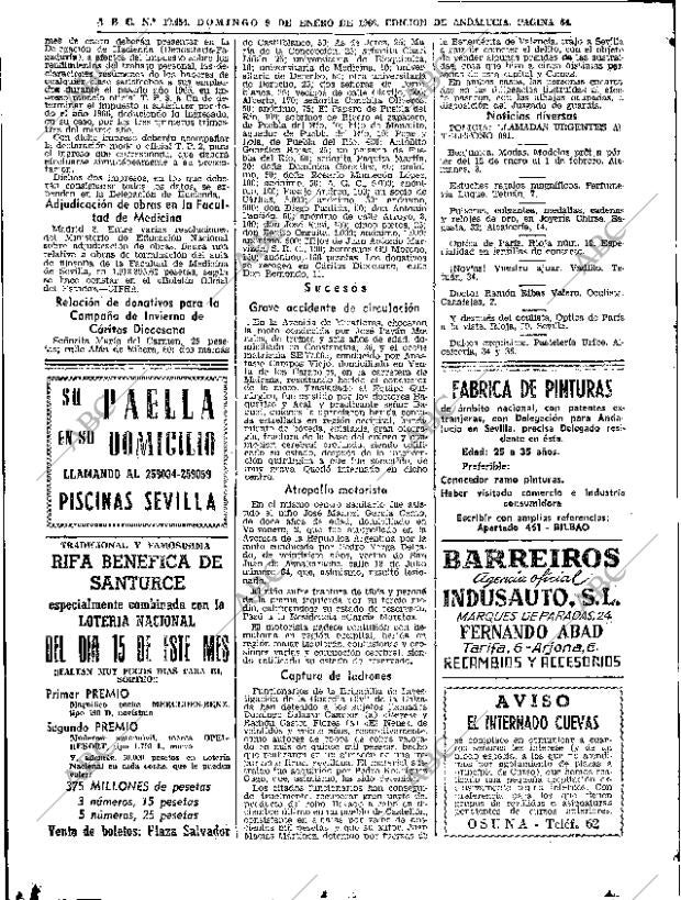 ABC SEVILLA 09-01-1966 página 64