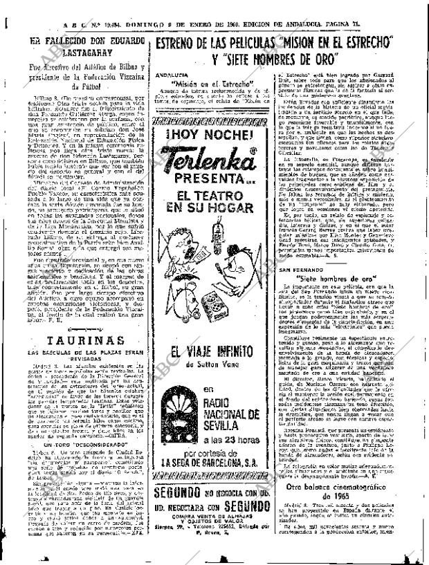 ABC SEVILLA 09-01-1966 página 71
