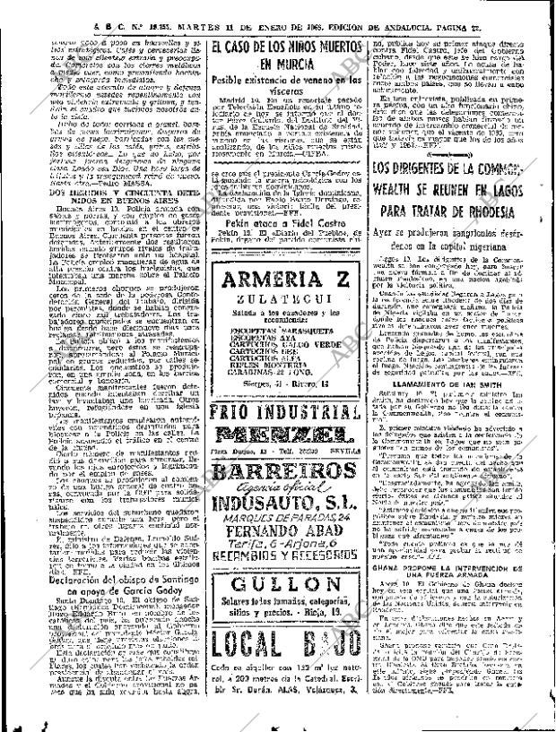ABC SEVILLA 11-01-1966 página 22