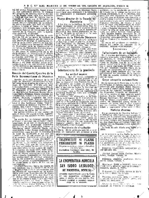ABC SEVILLA 11-01-1966 página 40