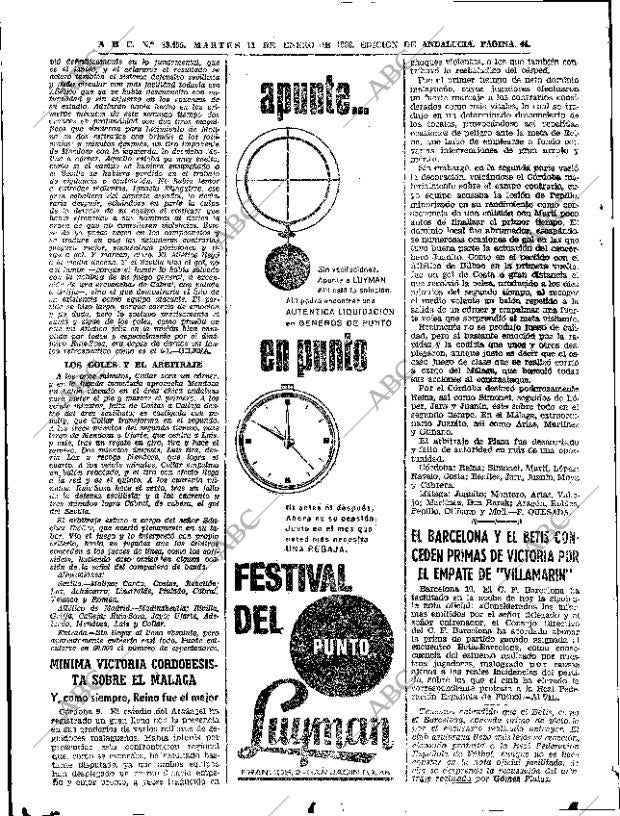 ABC SEVILLA 11-01-1966 página 44