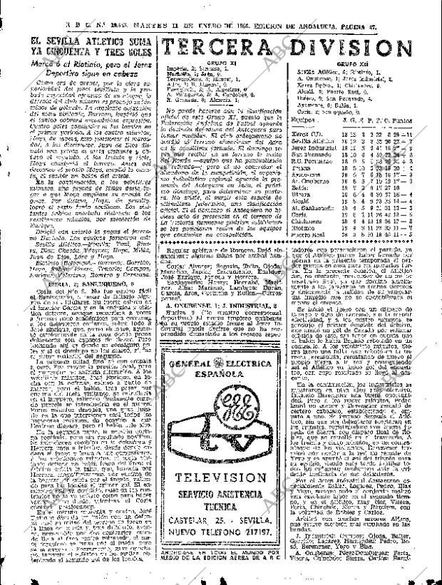 ABC SEVILLA 11-01-1966 página 47