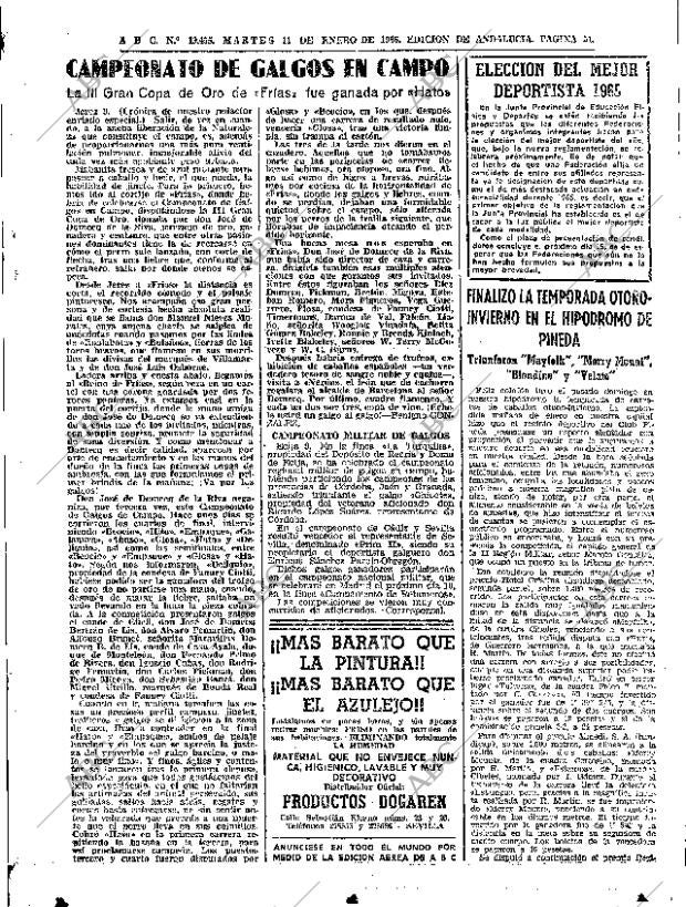 ABC SEVILLA 11-01-1966 página 51