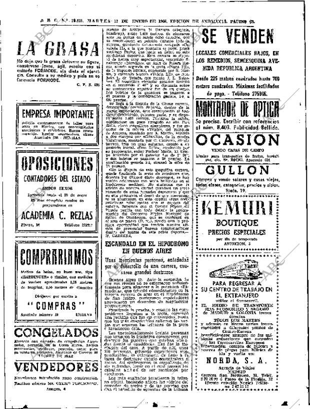 ABC SEVILLA 11-01-1966 página 52