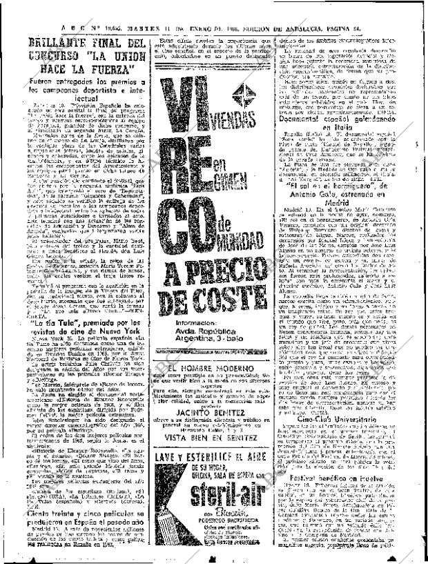 ABC SEVILLA 11-01-1966 página 54
