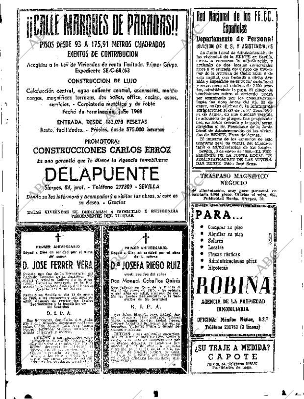 ABC SEVILLA 11-01-1966 página 61